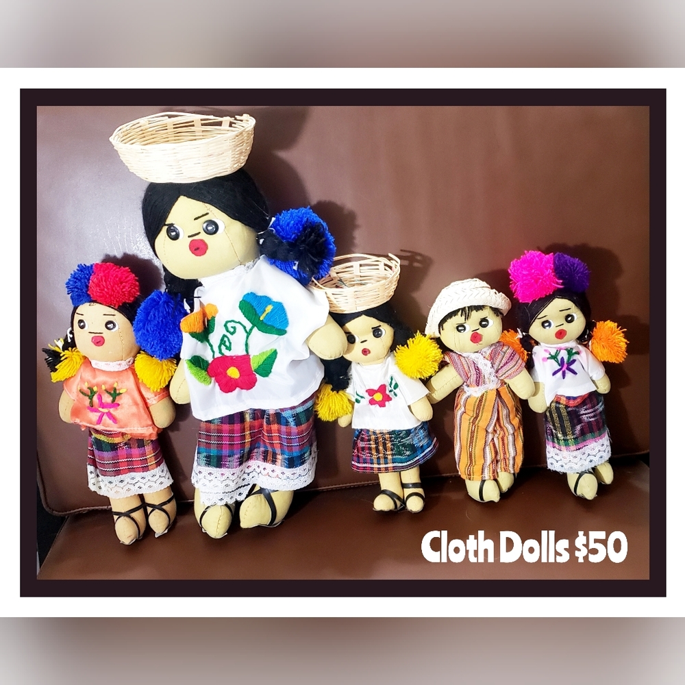 Cloth Dolls set of 5